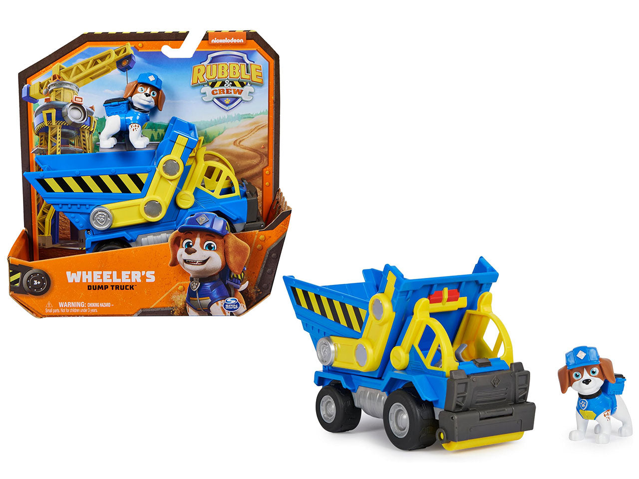 Rubble & Crew, camion ribaltabile di Wheeler con personaggio per bambini dai 3+ anni - Spin Master