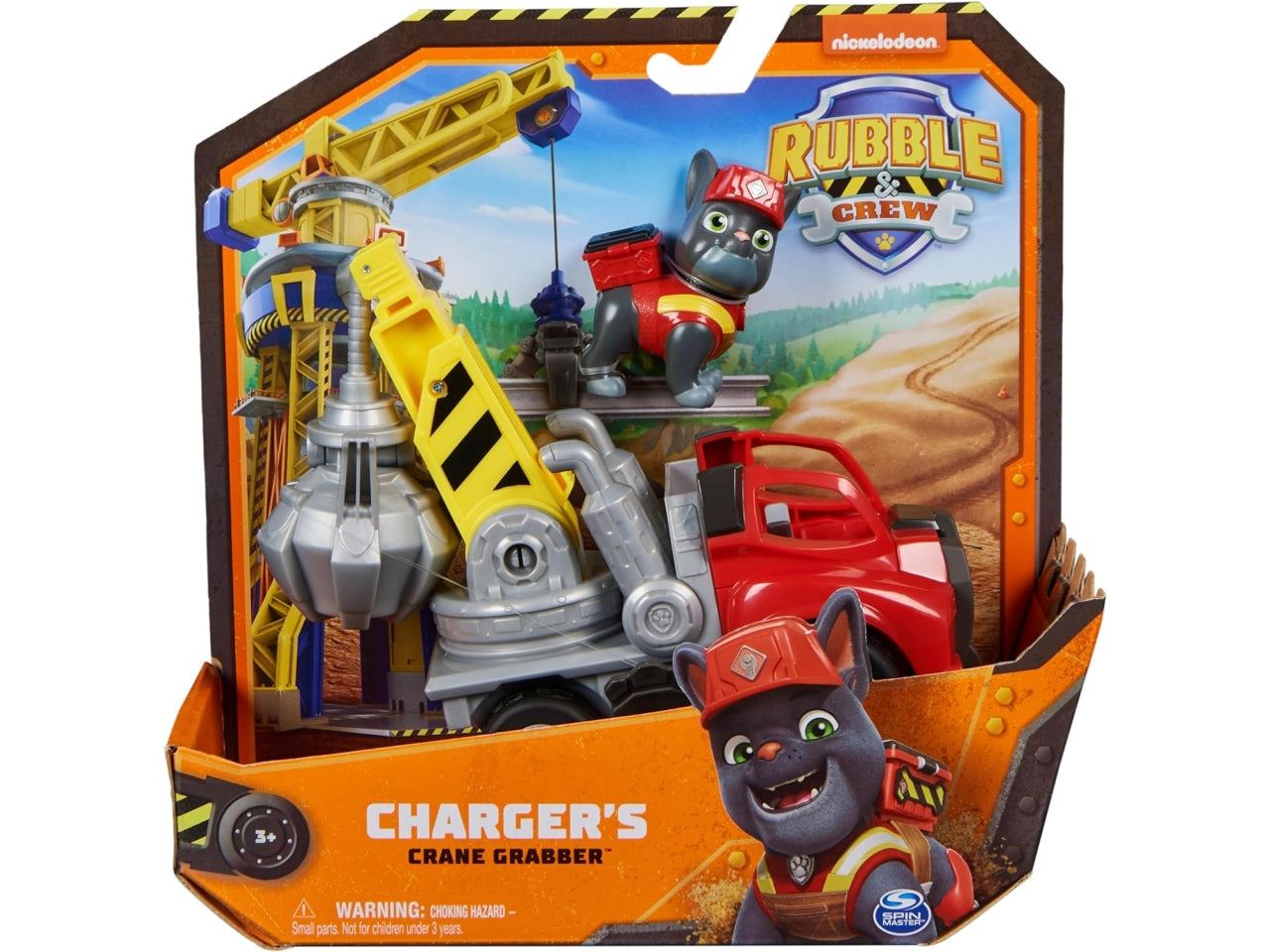 Rubble & Crew, camion con gru di Charger e personaggio per bambini dai 3+ anni - Spin Master