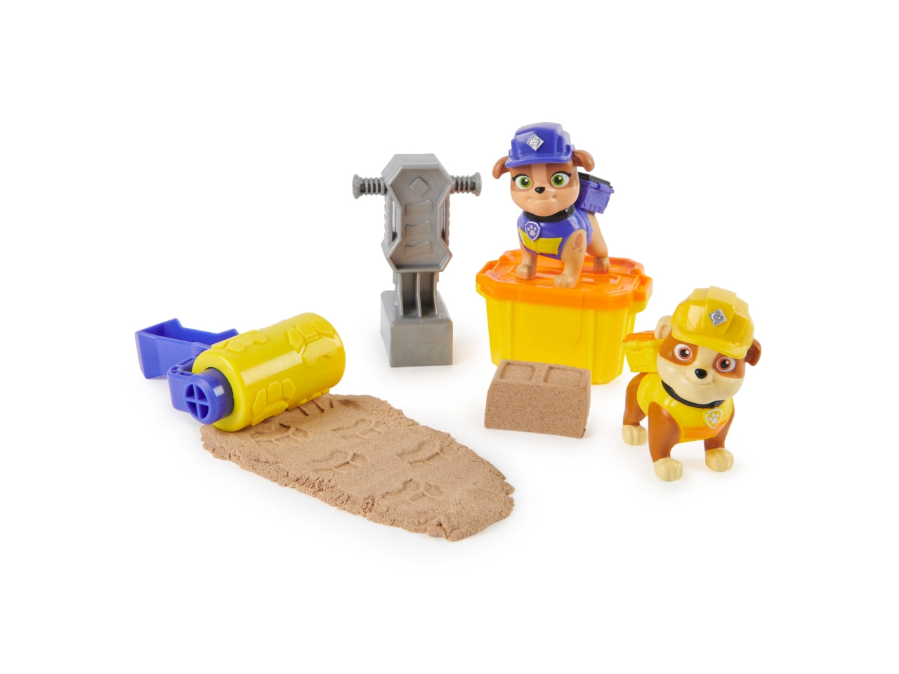 Rubble & Crew, set 2 personaggi Paw Patrol con kinetic per bambini dai 3+ anni - Spin Master