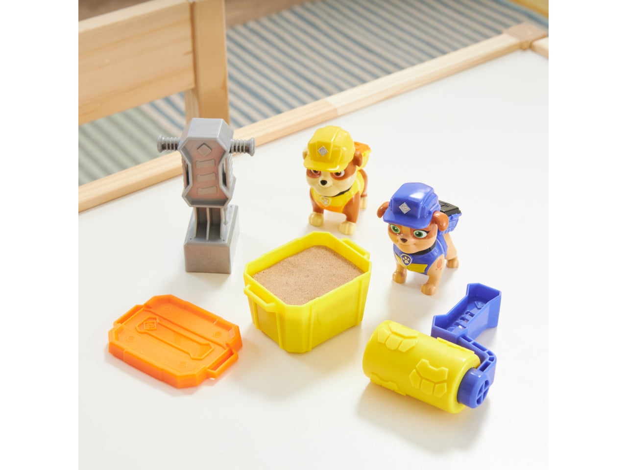 Rubble & Crew, set 2 personaggi Paw Patrol con kinetic per bambini dai 3+ anni - Spin Master