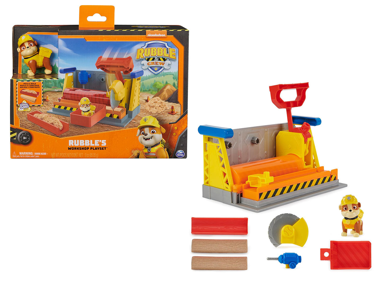 Rubble & Crew, Officina di Rubble con personaggio e accessori per bambini dai 3+ anni - Spin Master