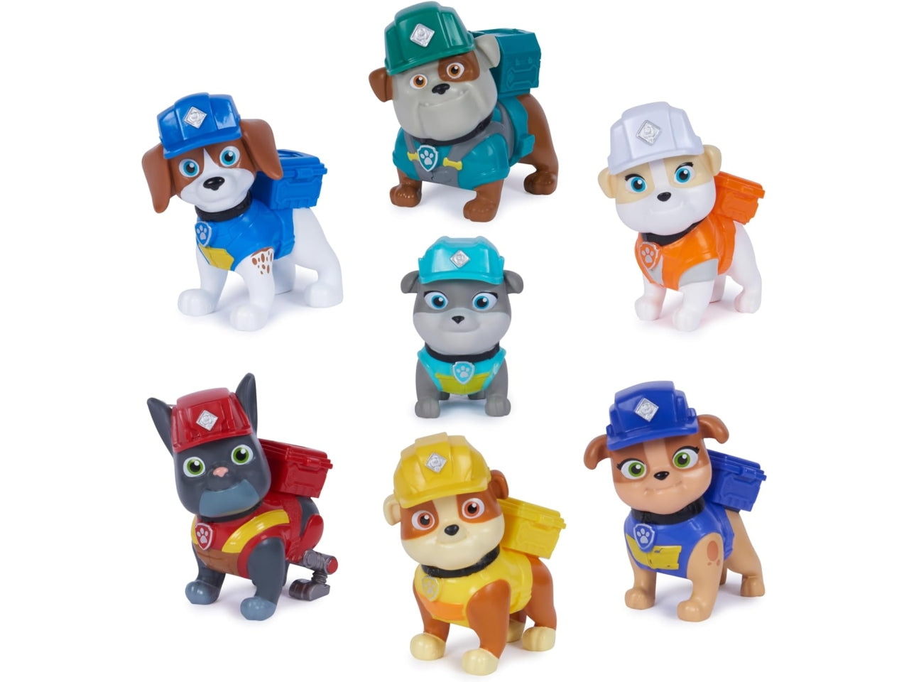 Rubble & Crew, famiglia con 7 personaggi Paw Patrol per bambini dai 3+ anni - Spin Master