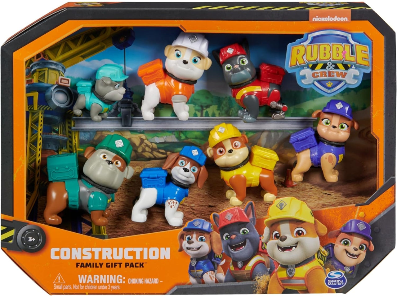 Rubble & Crew, famiglia con 7 personaggi Paw Patrol per bambini dai 3+ anni - Spin Master