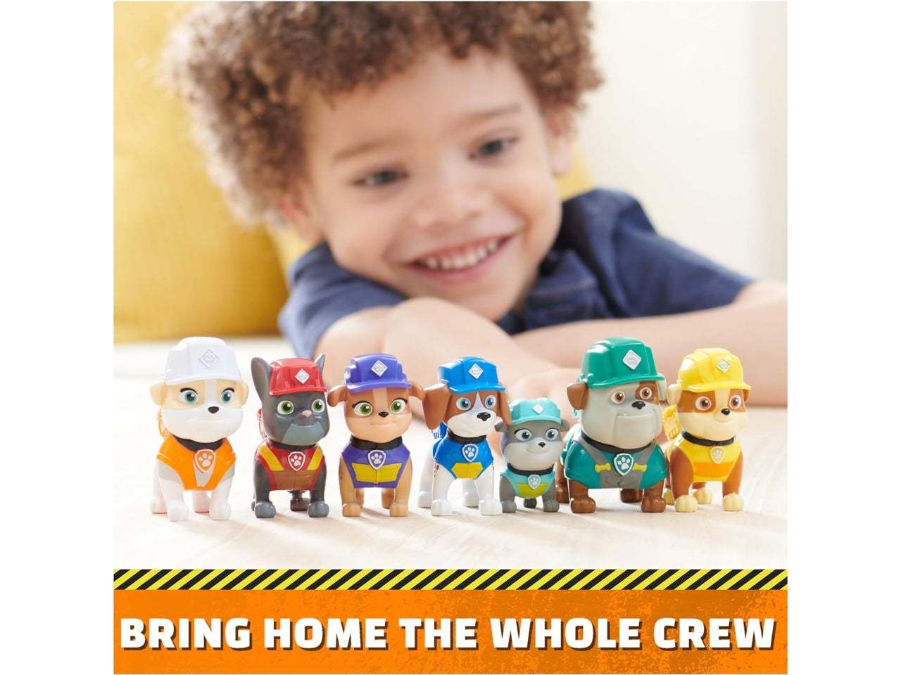 Rubble & Crew, famiglia con 7 personaggi Paw Patrol per bambini dai 3+ anni - Spin Master