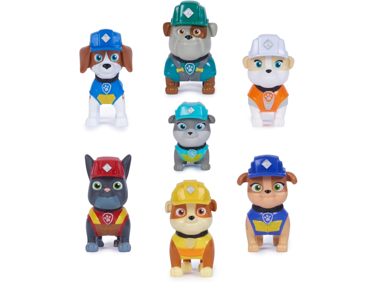 Rubble & Crew, famiglia con 7 personaggi Paw Patrol per bambini dai 3+ anni - Spin Master