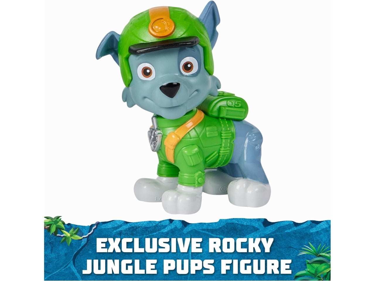 Paw Patrol veicolo giungla tartaruga di Rocky, per bambini dai 3+ anni - Spin Master