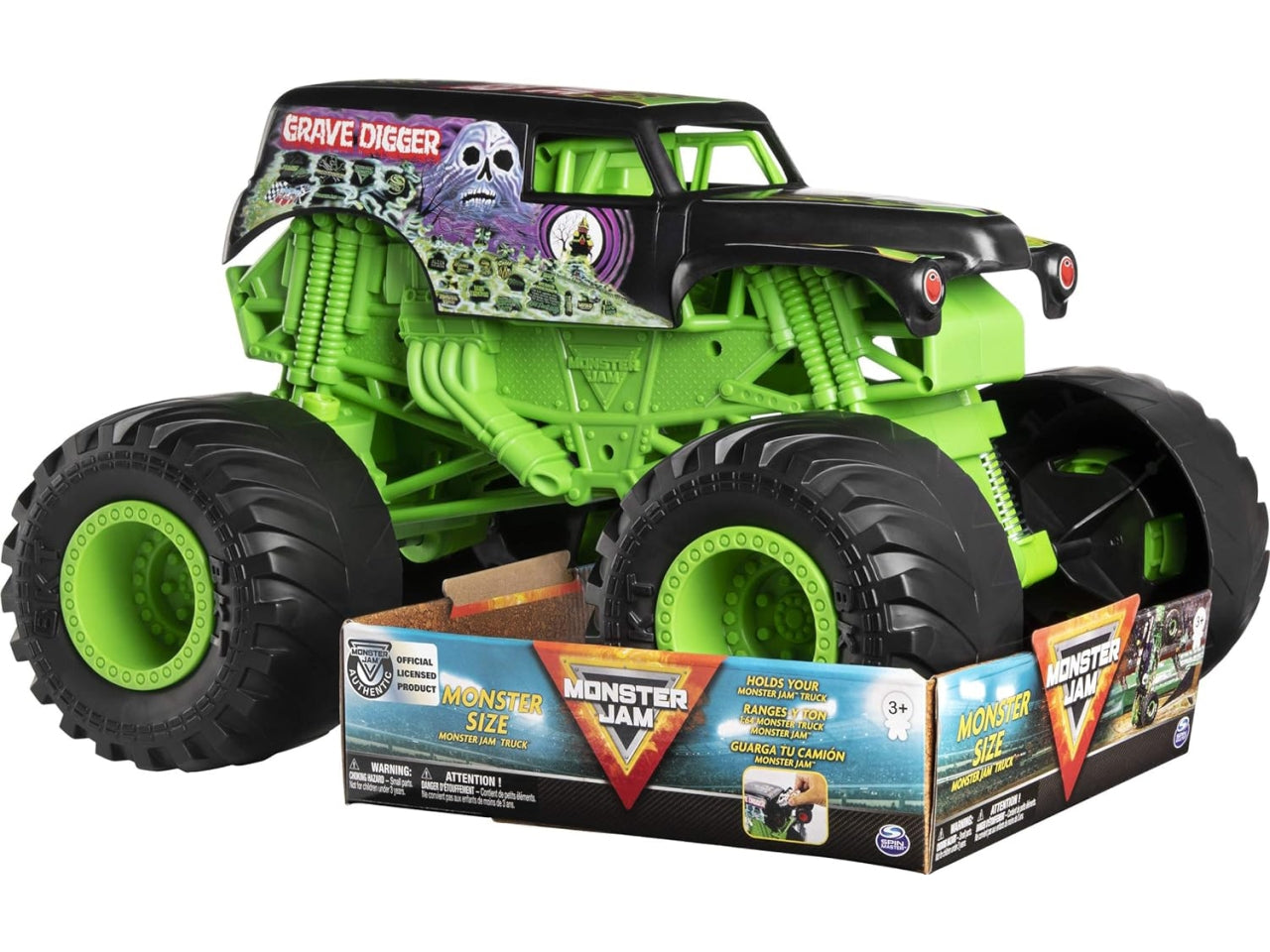 Monster Jam, Monster Size Grave Digger Monster Jam Truck, scala 1:10 | Spin Master