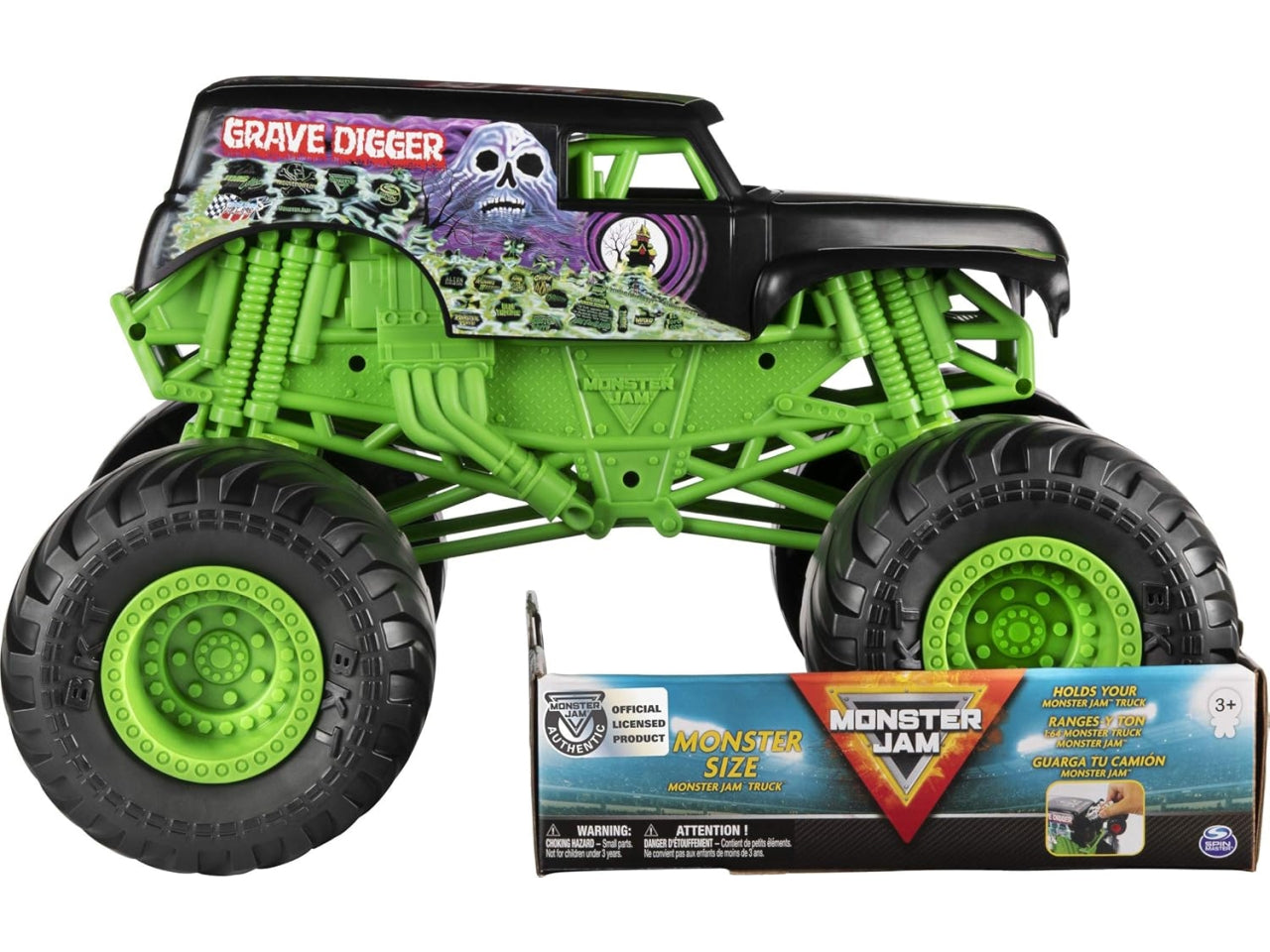 Monster Jam, Monster Size Grave Digger Monster Jam Truck, scala 1:10 | Spin Master