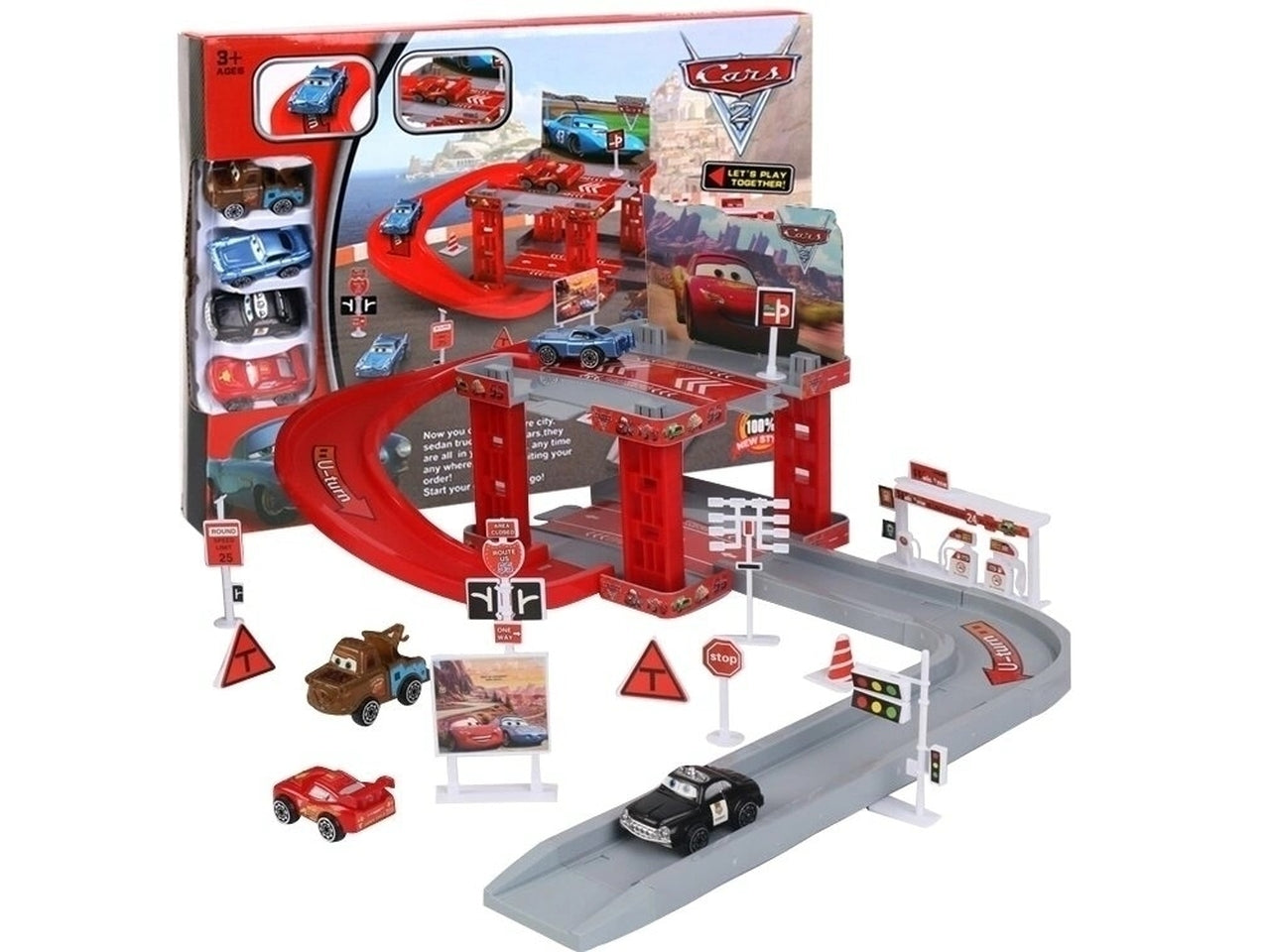 Disney cars parking race con veicoli