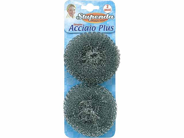 Spugna acciaio 30gr 2 pezzi spu01509a