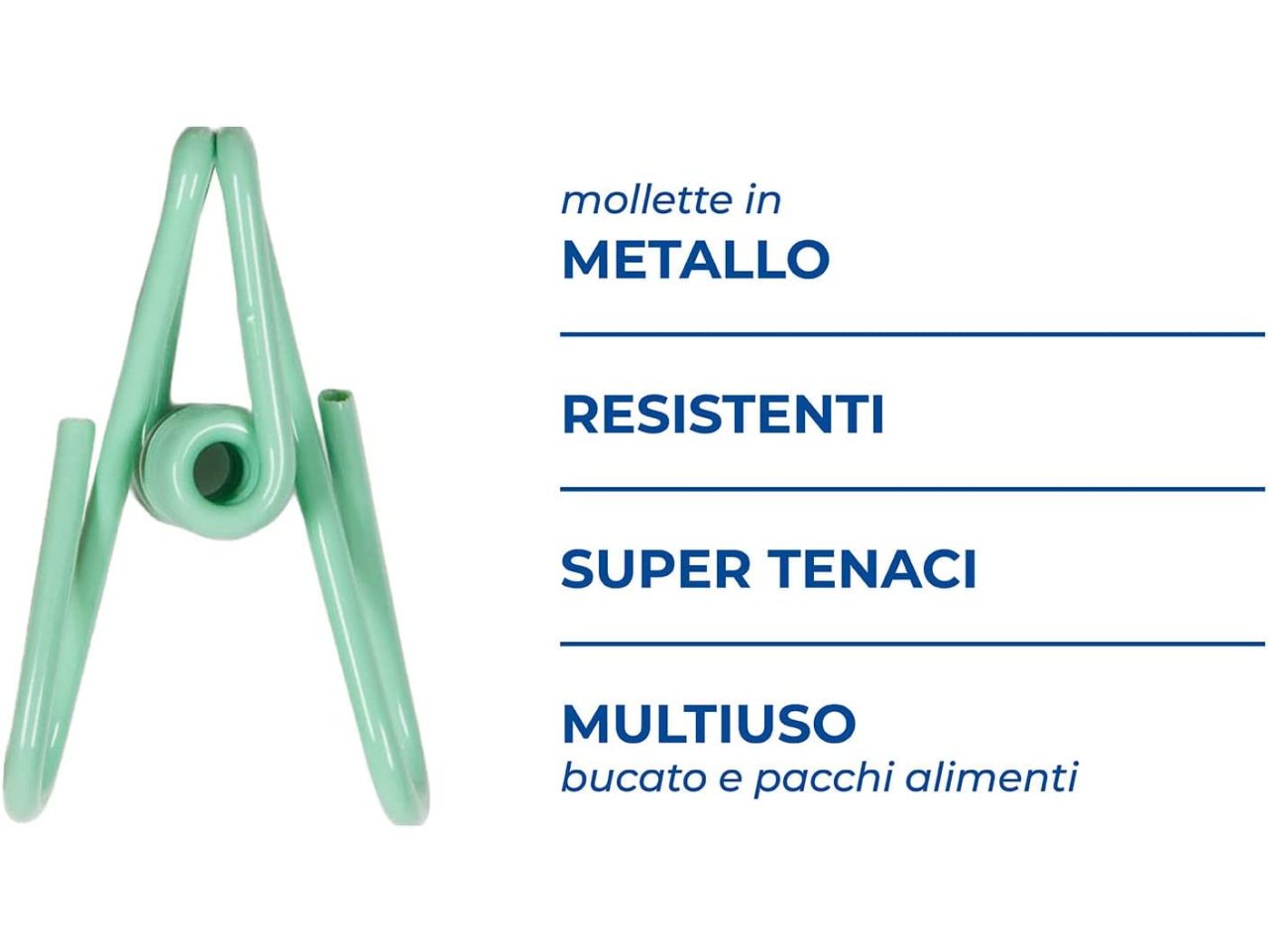 Molletta pazza bucato e multiuso - la confezione comprende 6 mollete