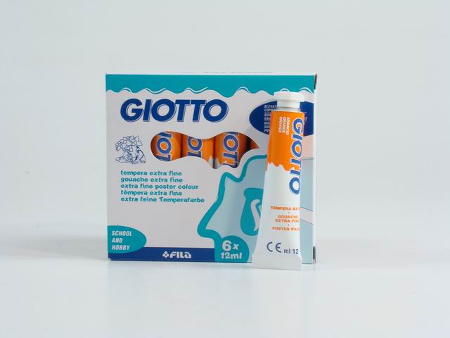 Tempera acrilica Giotto arancione 12 ml