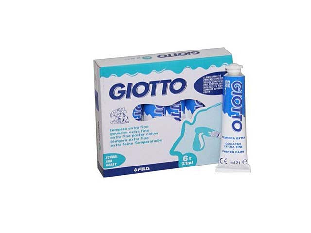 Tempera acrilica Giotto blu ciano 21 ml