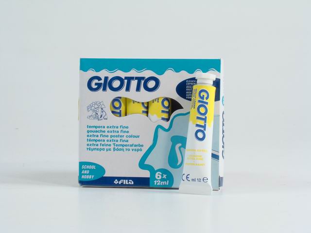 Tempera acrilica Giotto giallo limone 12 ml