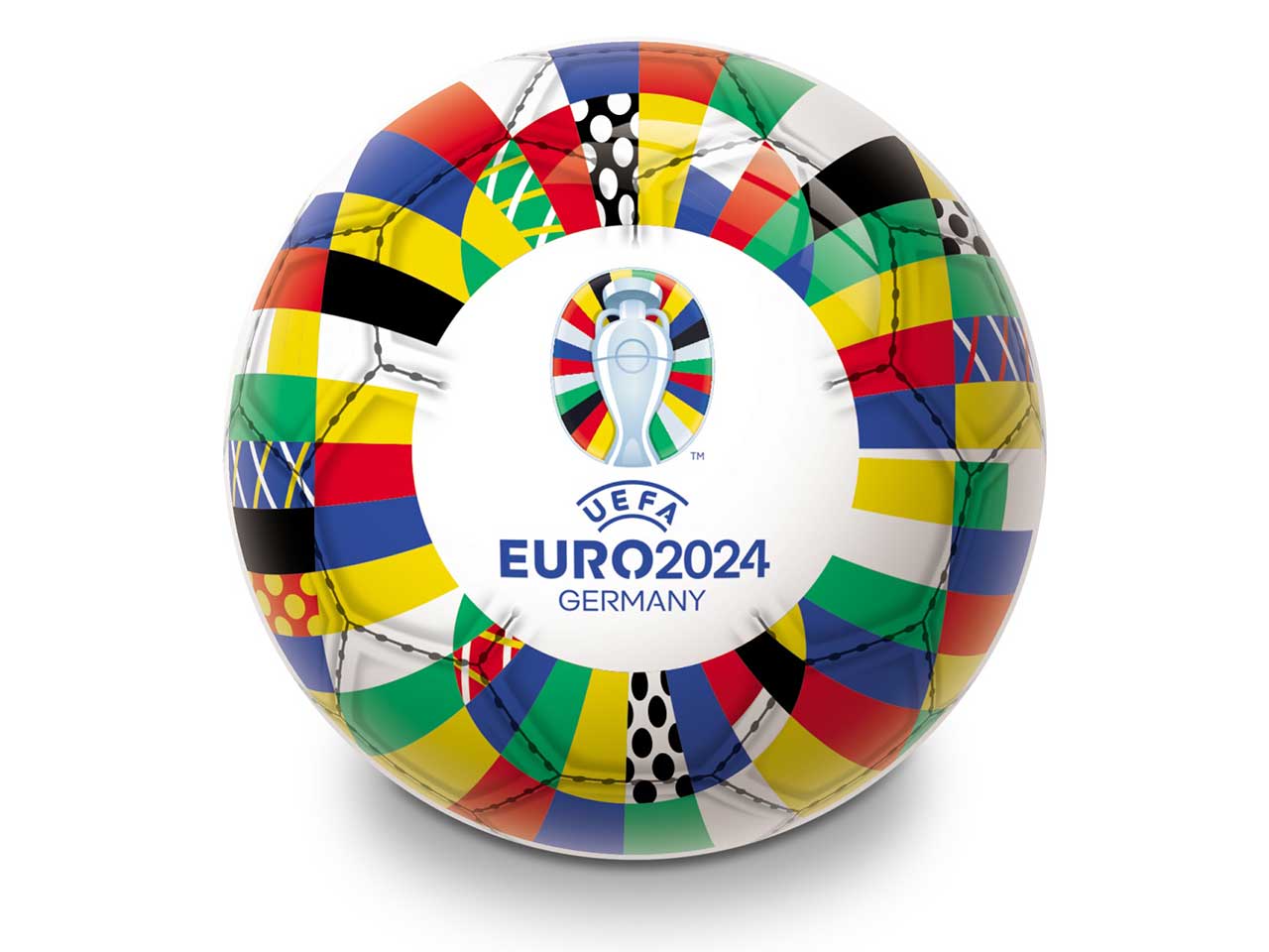 Pallone da calcio euro 2024 in pvc peso leggero