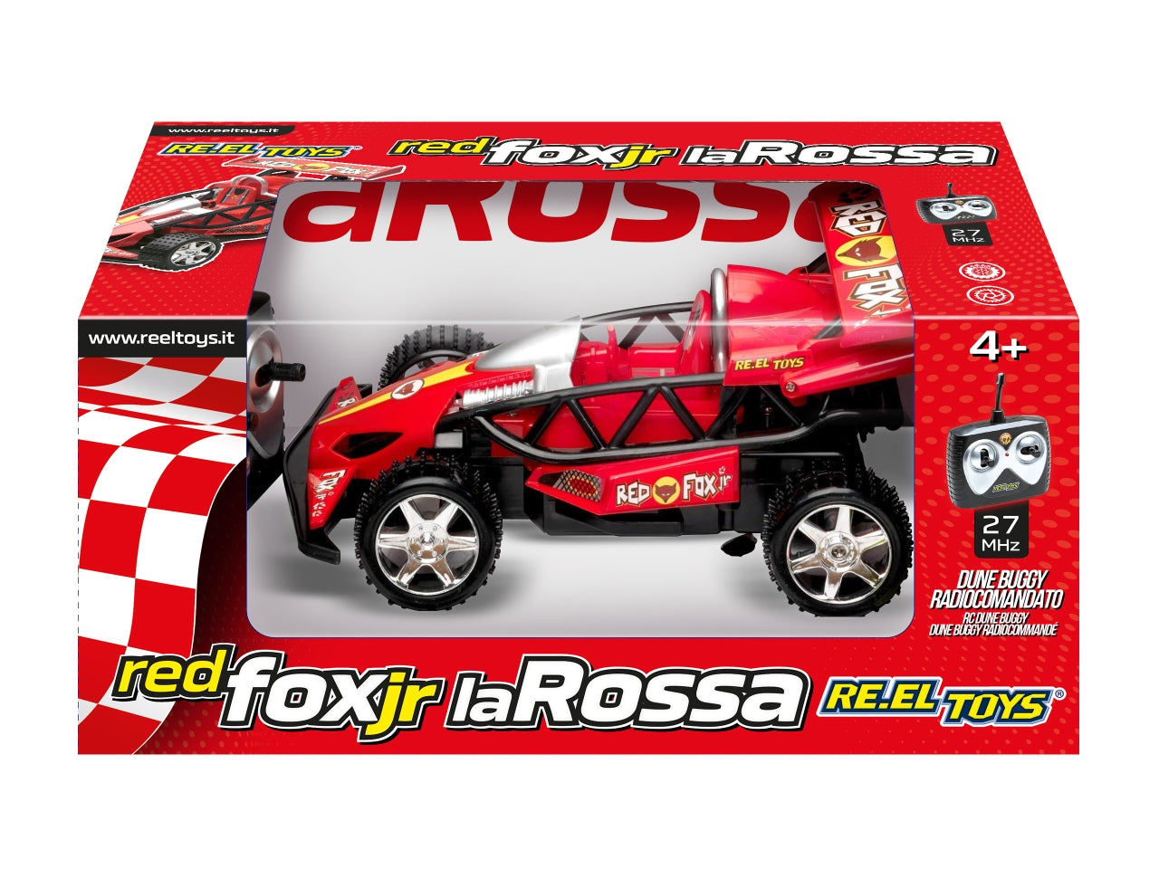 Auto La Rossa Radiocomandata Rosso e Nero Plastica Scala 1:16 Età 4+ | Re.El.Toys