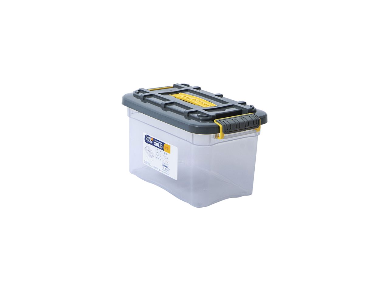 Storage box solid handle capacita' 5l misura 260x175x150mm colore grigio