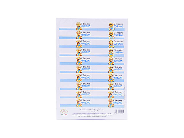 Biglietti bomboniera primo compleanno 100 pezzi