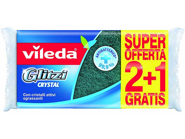 Vileda glitzi crystal 2+1 pezzi 139924