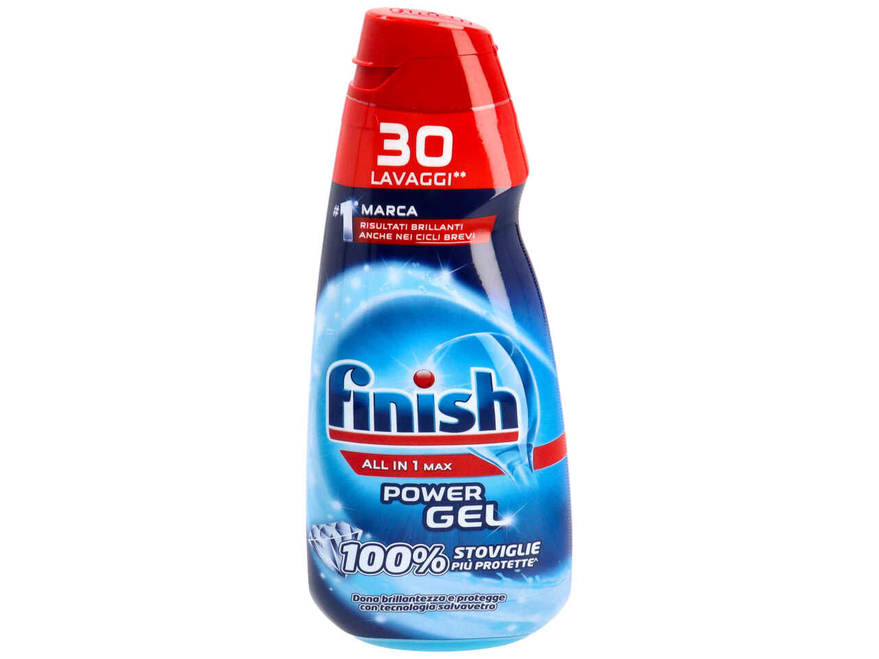 Finish gel 30 lavaggi 600ml all in 1 brillantezza $