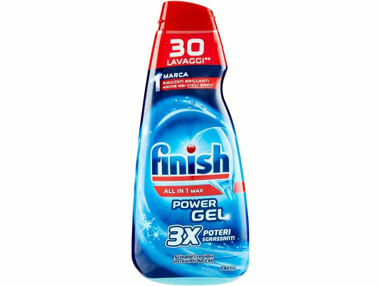 Finish gel 30 lavaggi 600ml $