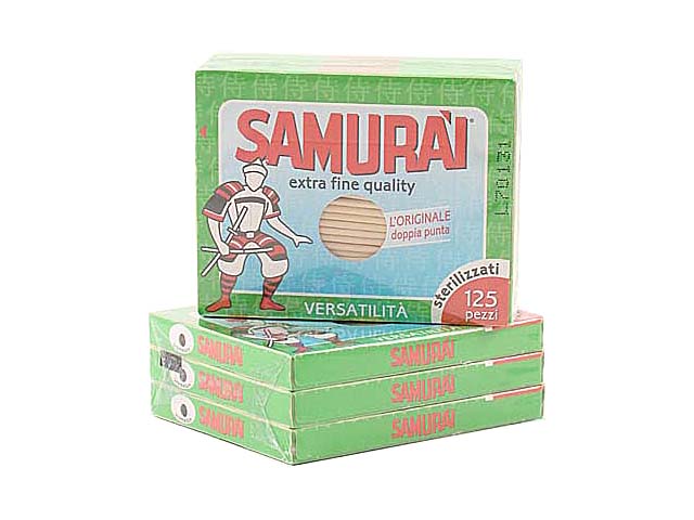 Samurai stuzzicadenti betulla 3x125 832na