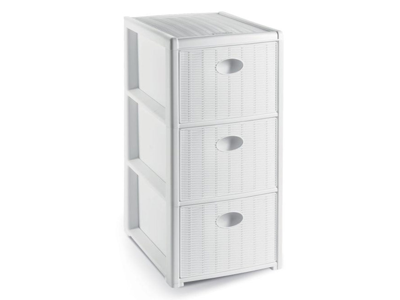 Cassettiera elegance 3 slim colore bianco