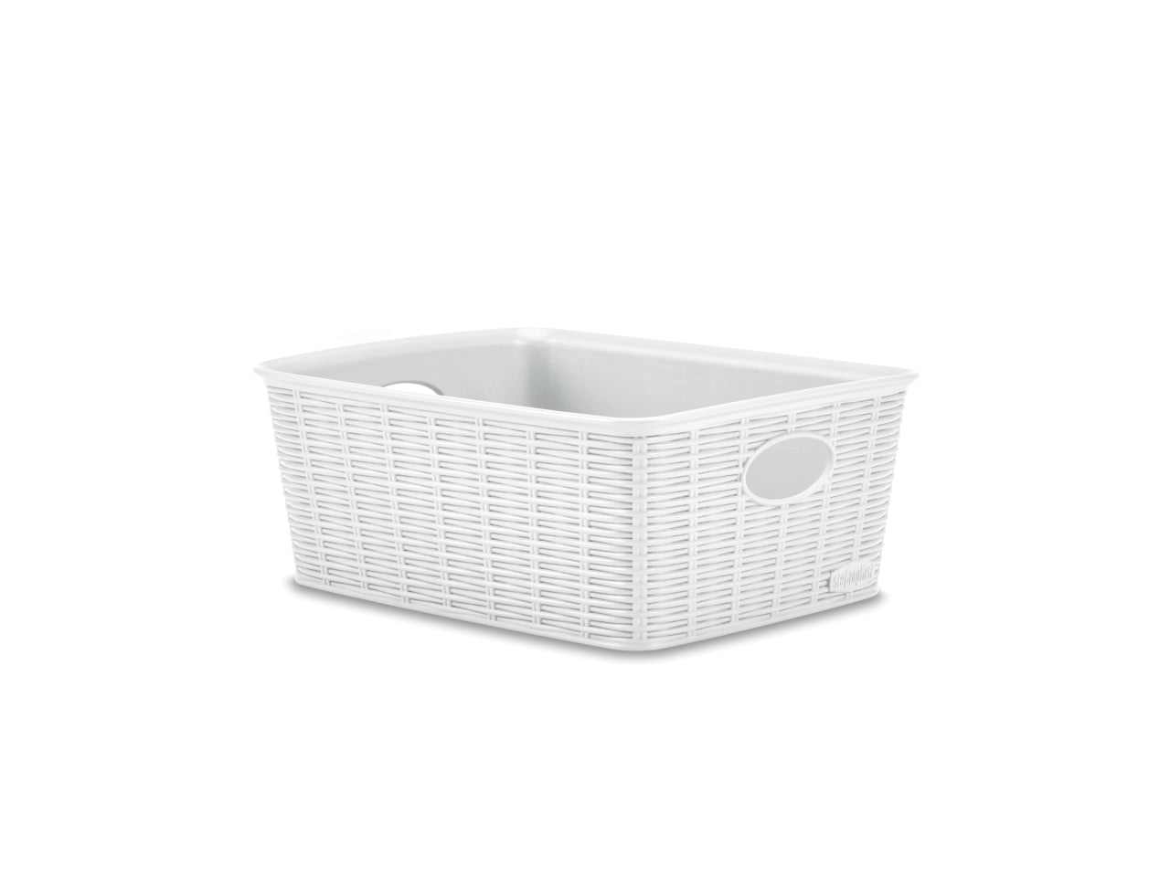 Cestino Elegance M high bianco in plastica 30970 - 25x19,5x10 cm - Stefanplast