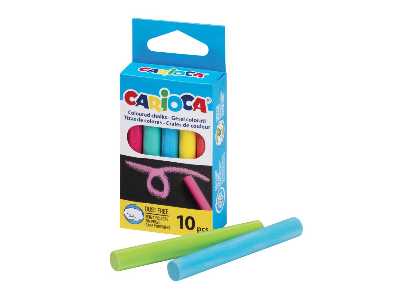 Carioca gessi colorati - la confezione contiene 10 pezzi