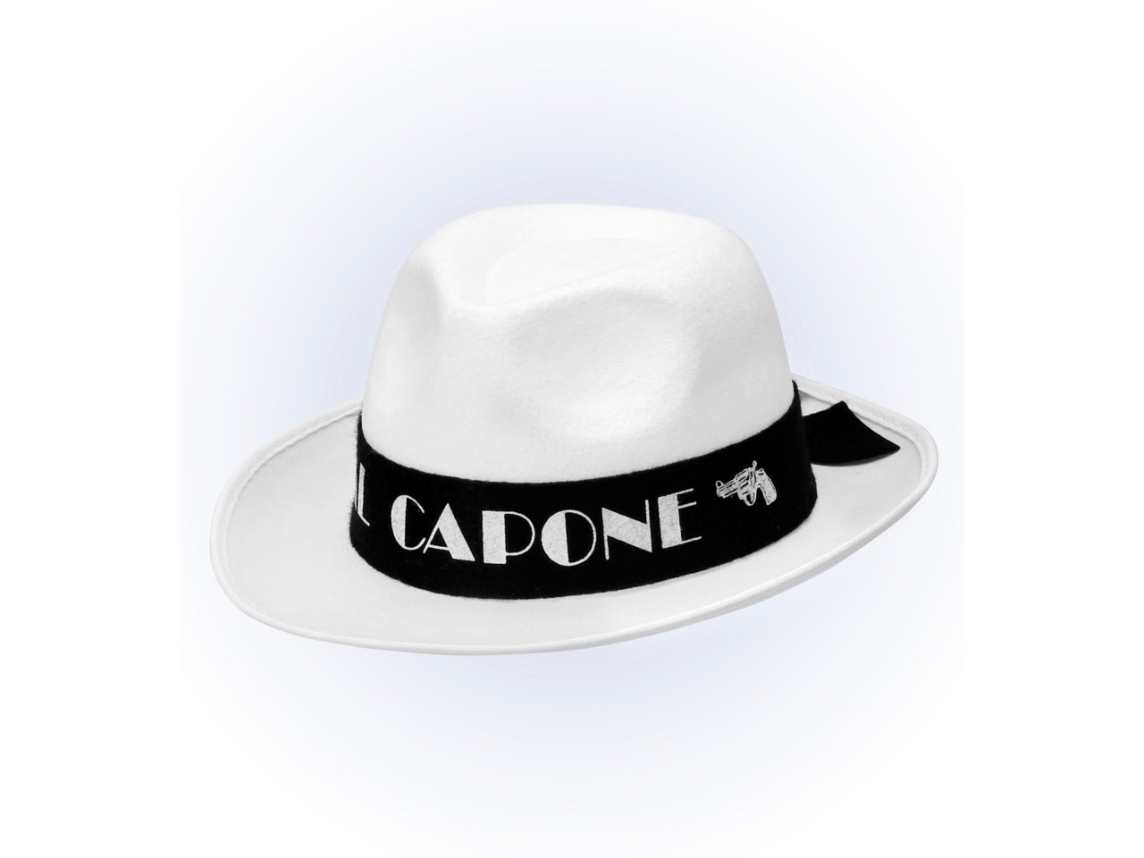 Cappello al capone colore bianco in feltro