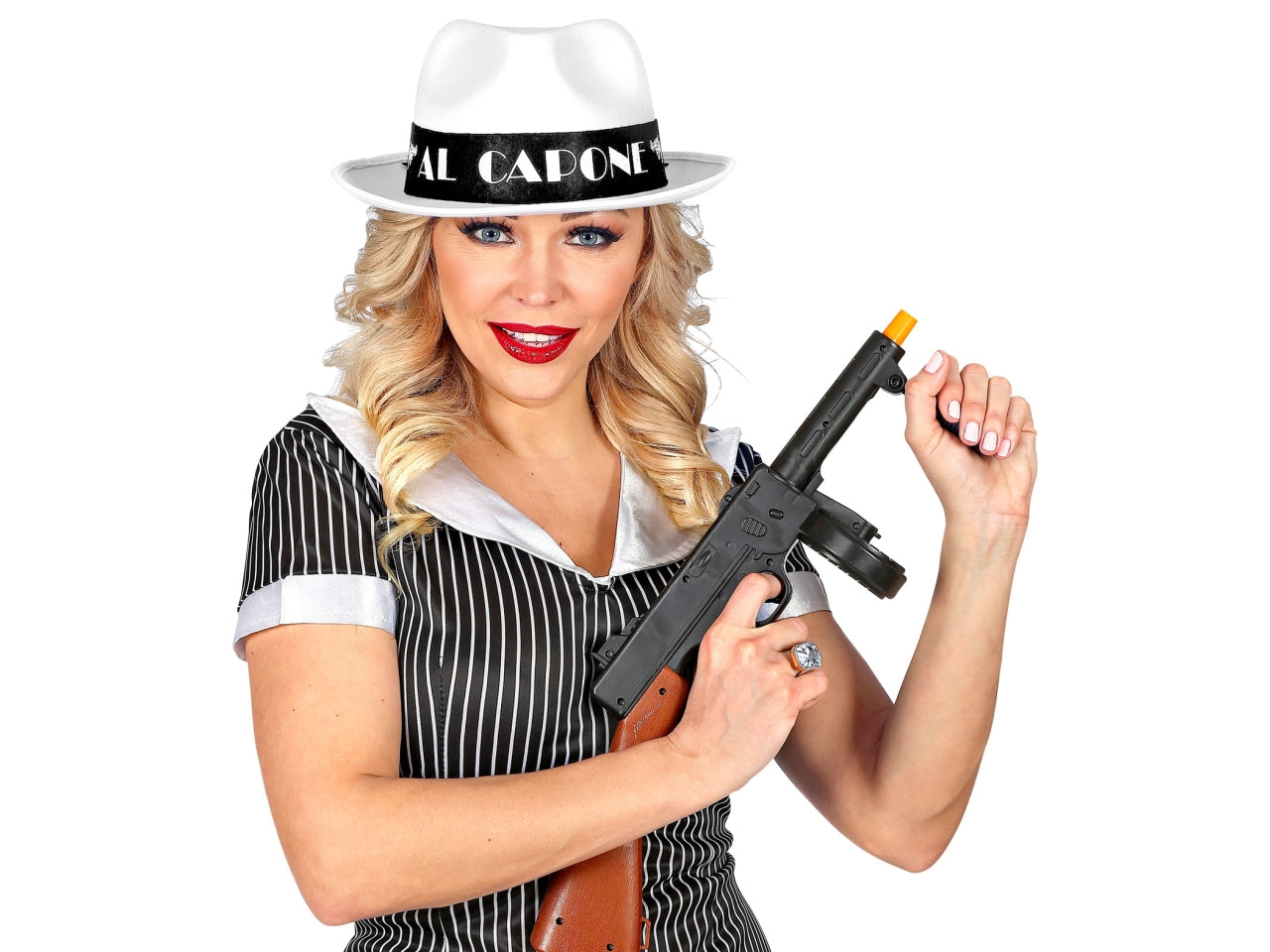 Cappello al capone colore bianco in feltro