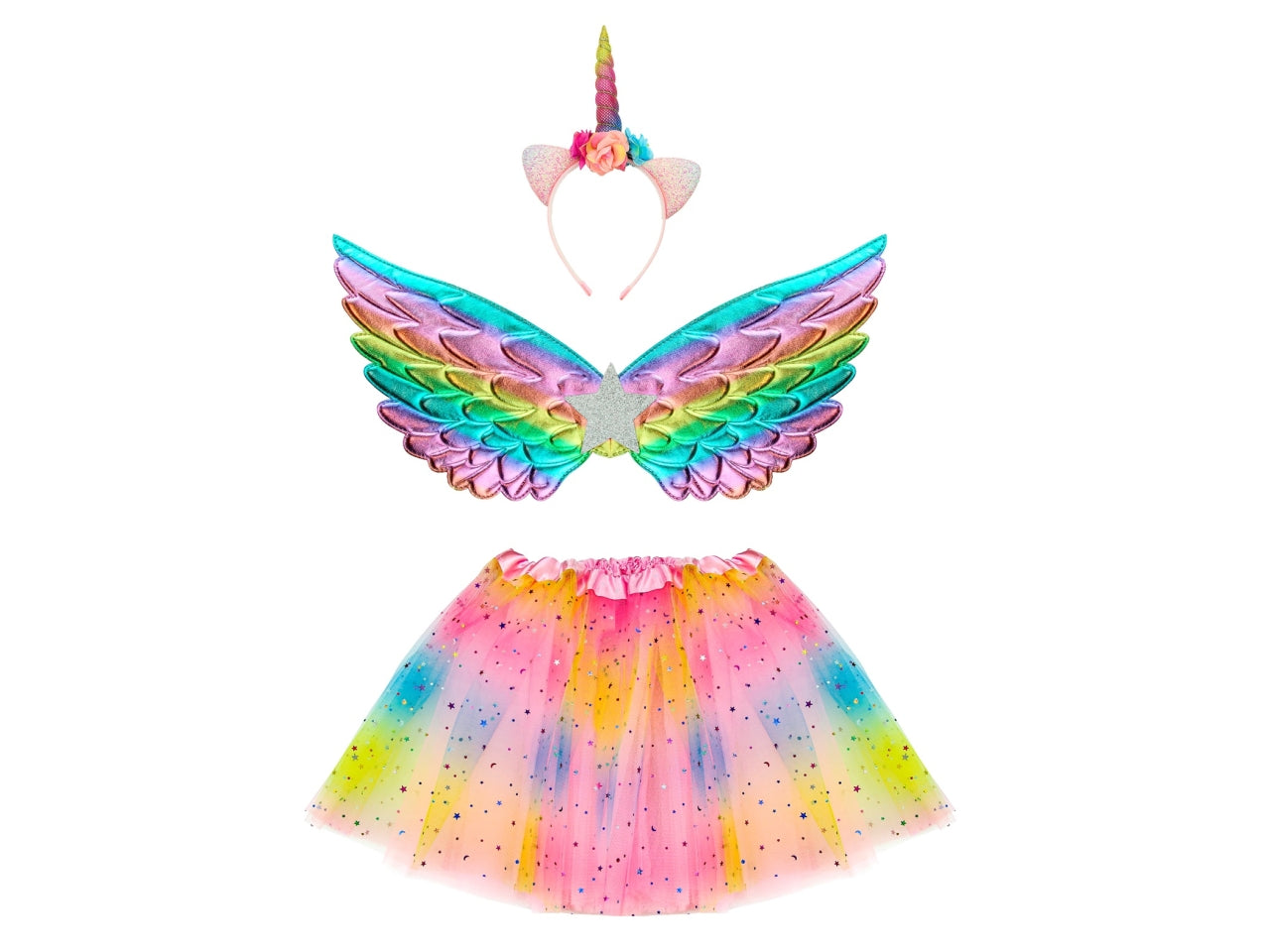 Costume da unicorno - il costume comprende tutu, ali e copricapo