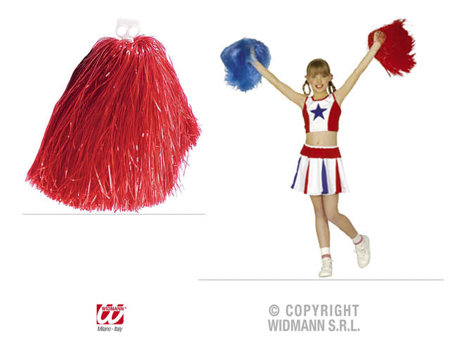 Pom pom unicolore rosso