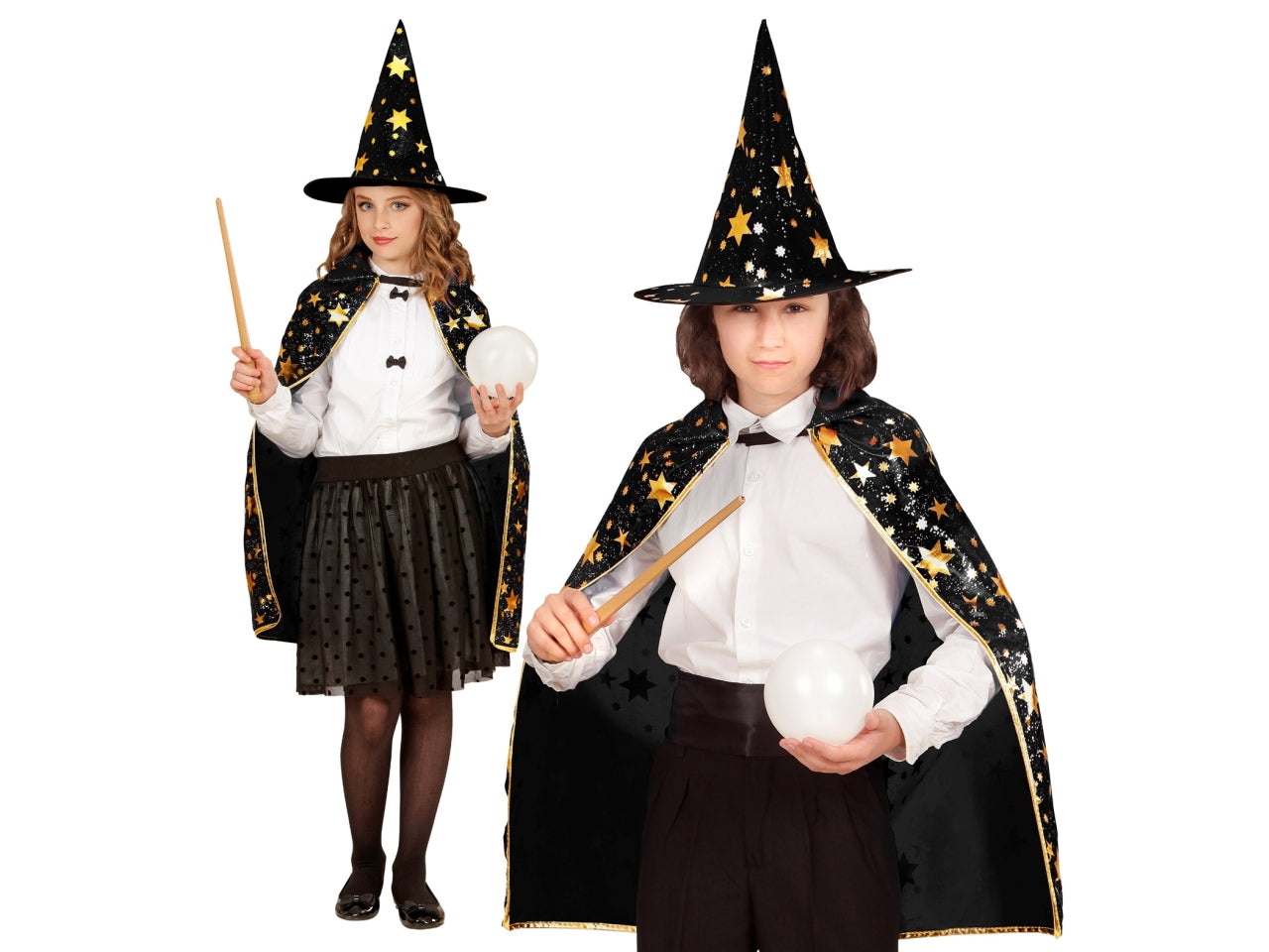 Set da mago - il set comprende mantello e cappello misura 70cm