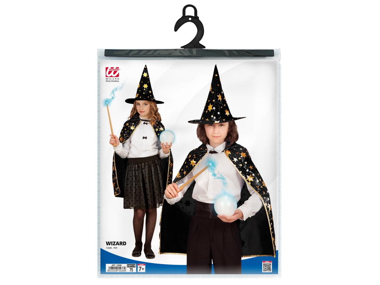 Set da mago - il set comprende mantello e cappello misura 70cm