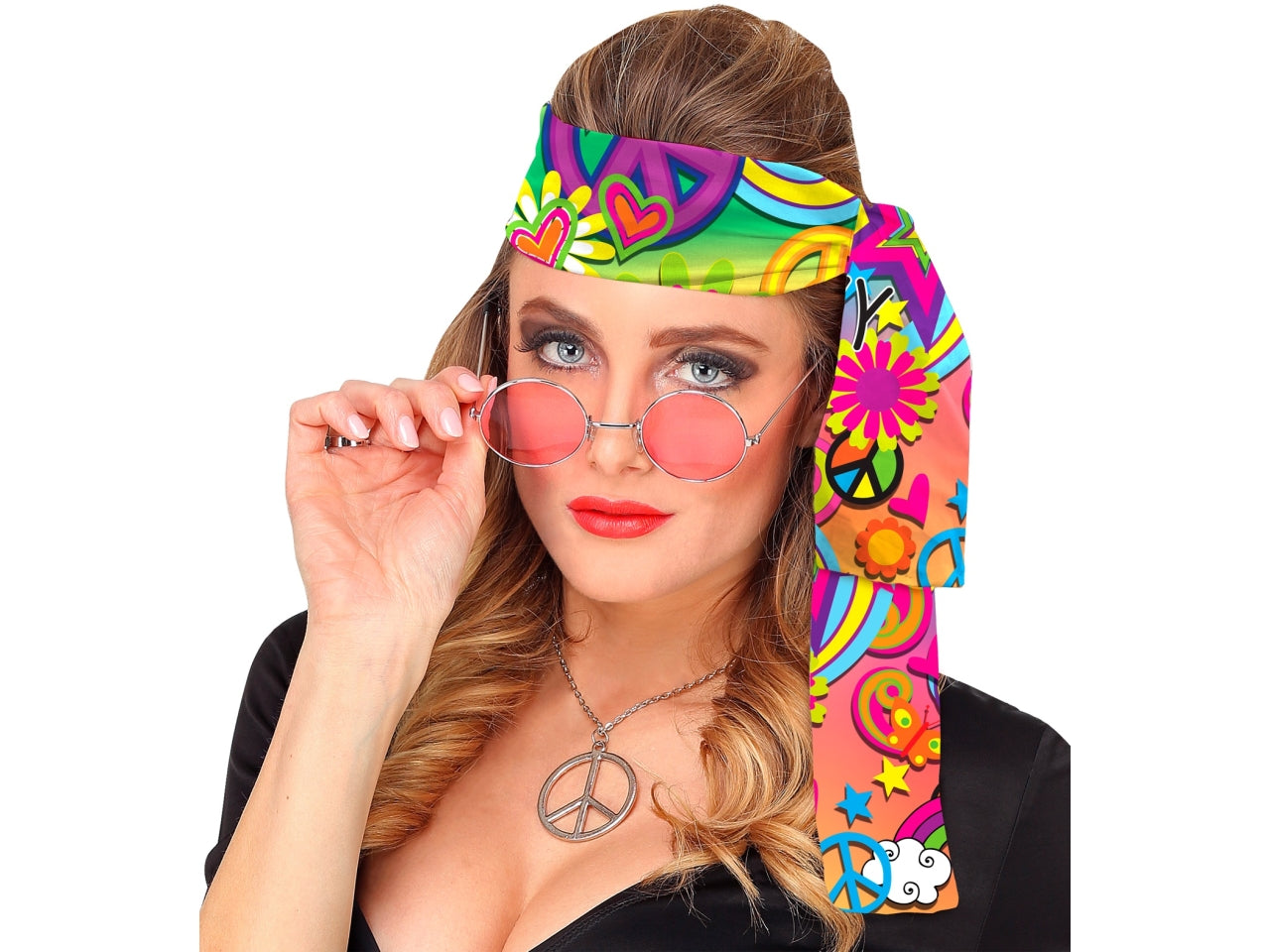 Fascia per la testa anni 60 peace love