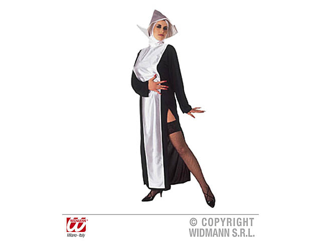 Costume da suora - il set comprende tunica e copricapo - taglia m