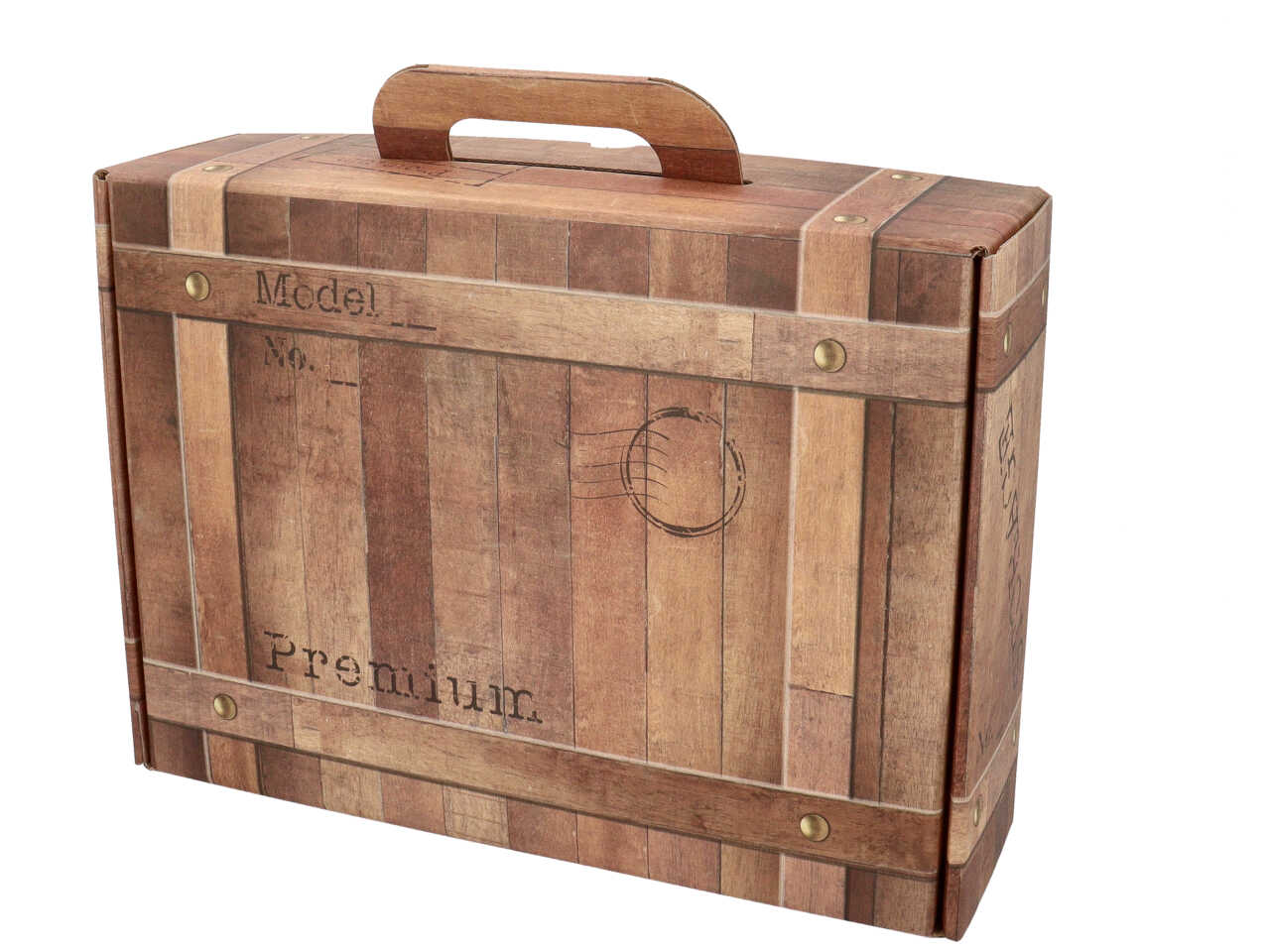 Liea teak scatola valigetta 34x24,5x9,5cm