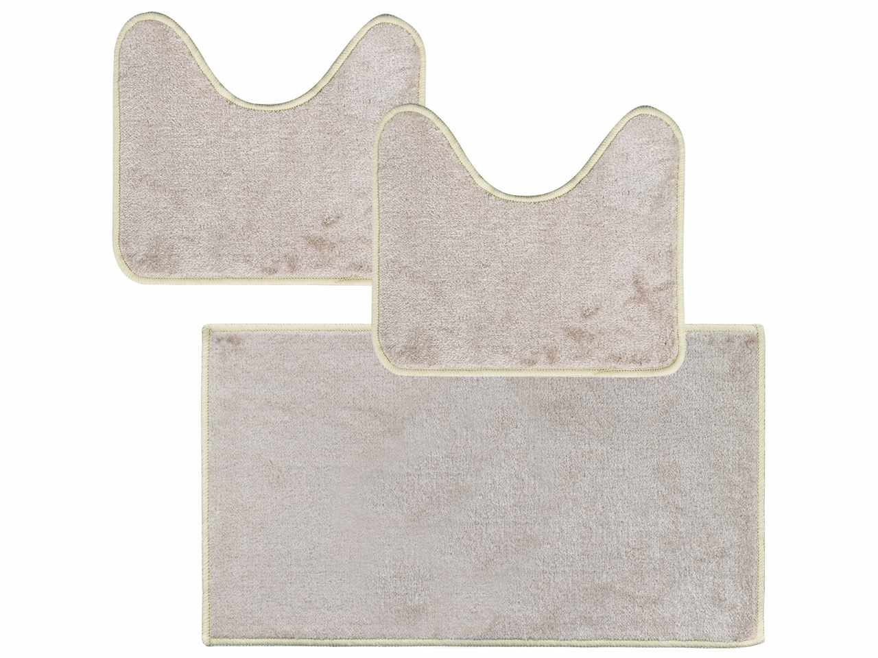 Tappeto ocean parure 3 pezzi colore naturale