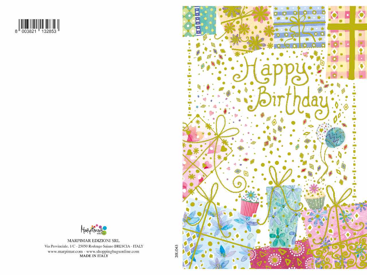 Biglietto augurale per compleanno
