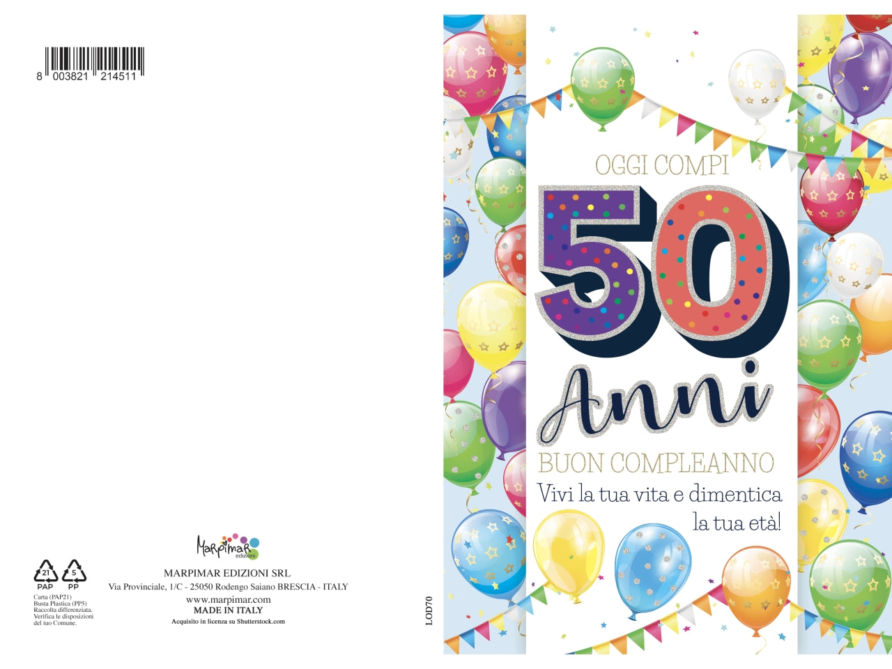Buon Compleanno Blue Metal Banner Buon Compleanno Blue Metal Banner