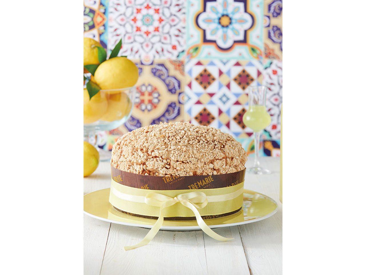 Tre marie panettone pasta di mandorle e limone 850g