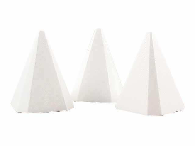 Piramide polistirolo 9x9x12.5cm - 6 pezzi