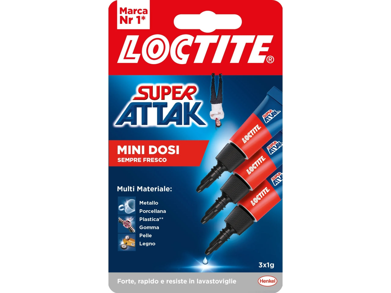 Loctite super attak mini dosi liquido 3x1g