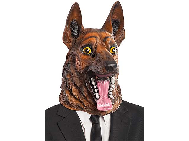 Maschera cane in lattice 01407