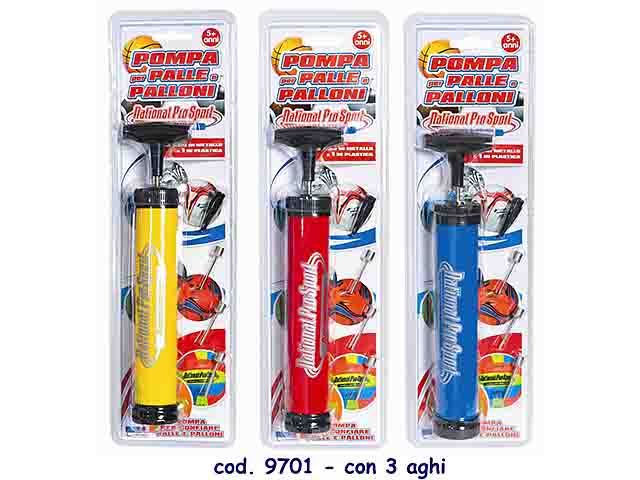 Pompa palloni c/3 aghi 9701