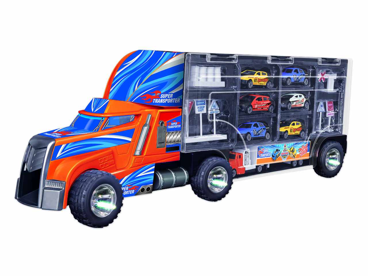 Super camion c/6 veicoli die cast 11185