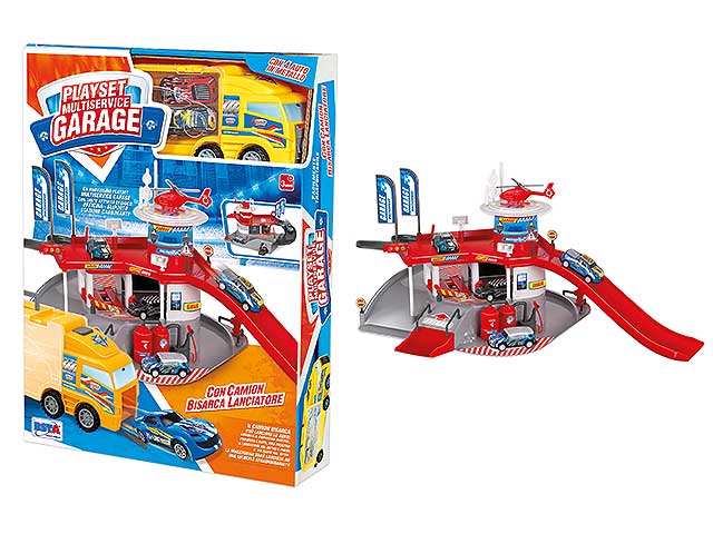 Camion lanciatore+garage+macchinine 11186