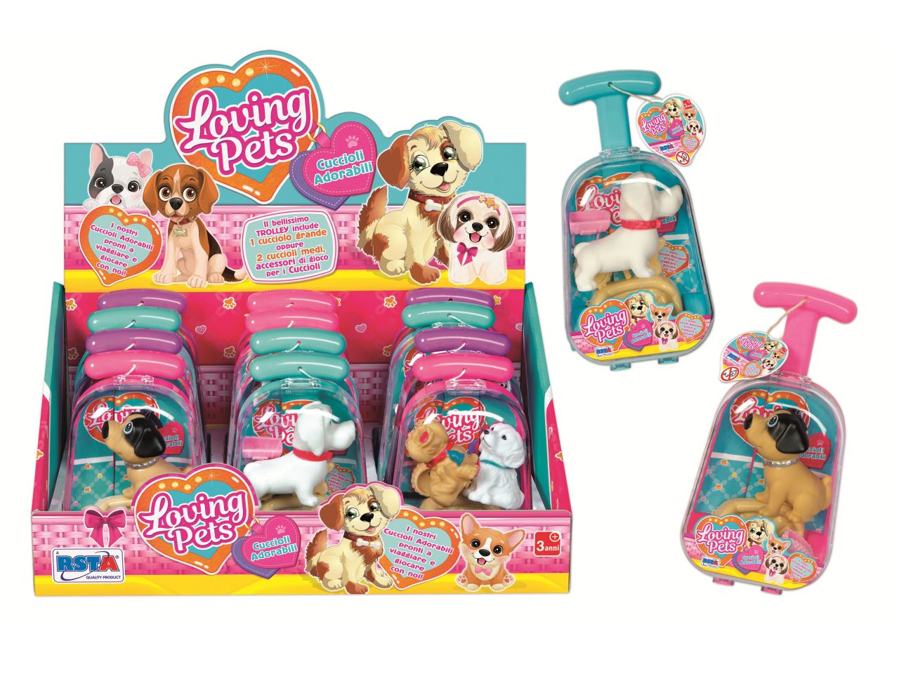 Trolley loving pets cuccioli 12 assortimenti