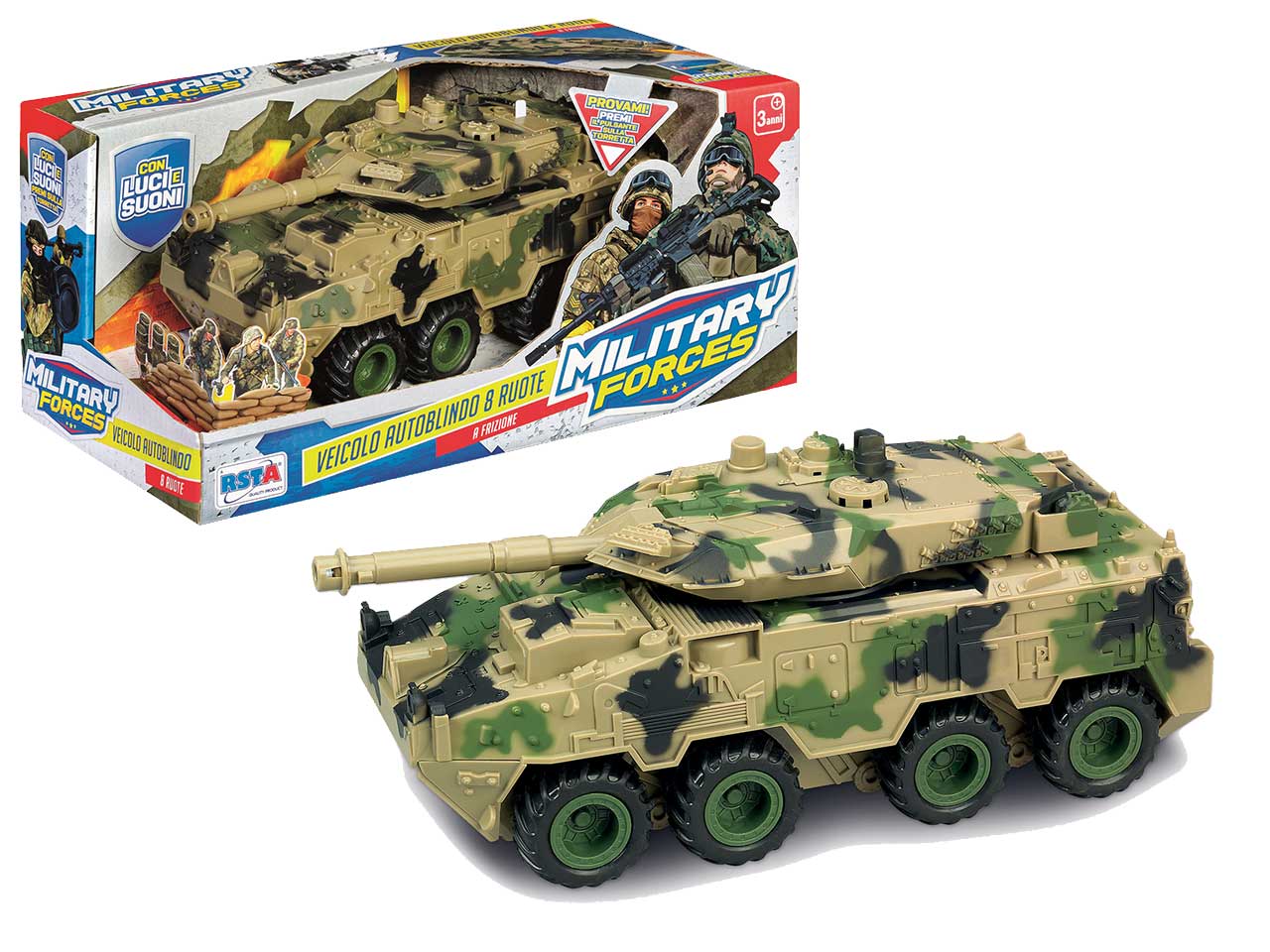 Veicolo autoblindo con 8 ruote military force